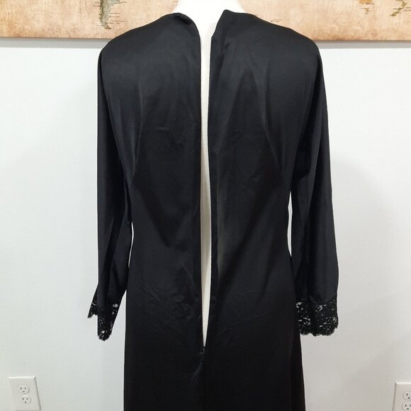 Vtg 60s long sleeve floor length negligee - Picture 5 of 7